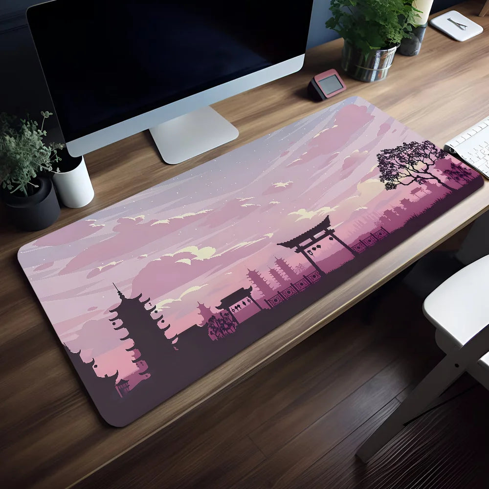 Tapis de Souris Coucher de Soleil Montagne - Vue principale